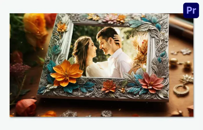 Beautiful Floral 3D Wedding Invitation Slideshow